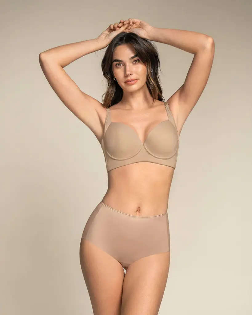 Brasier de cubrimiento alto en sisa y espalda Cover Bra