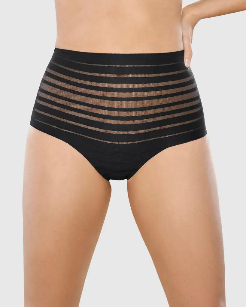 Panty brasilera tiro alto de control suave de abdomen