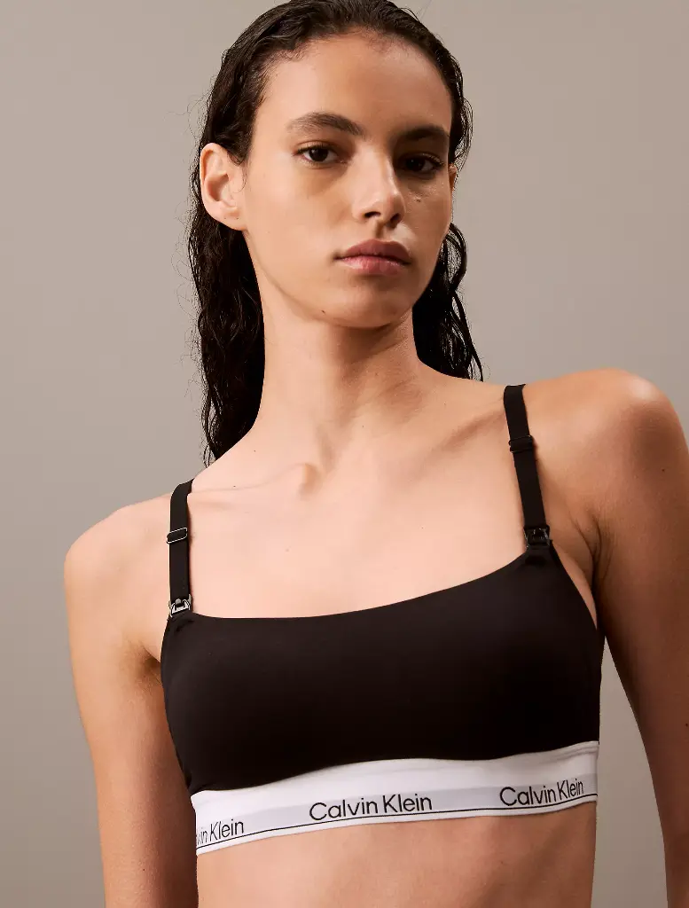 Bralette de maternidad con forro ligero de algodón modal
