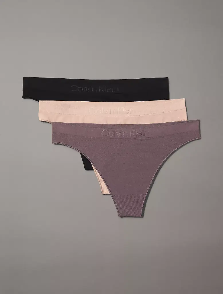 3 Pack Tanga CK de tiro medio