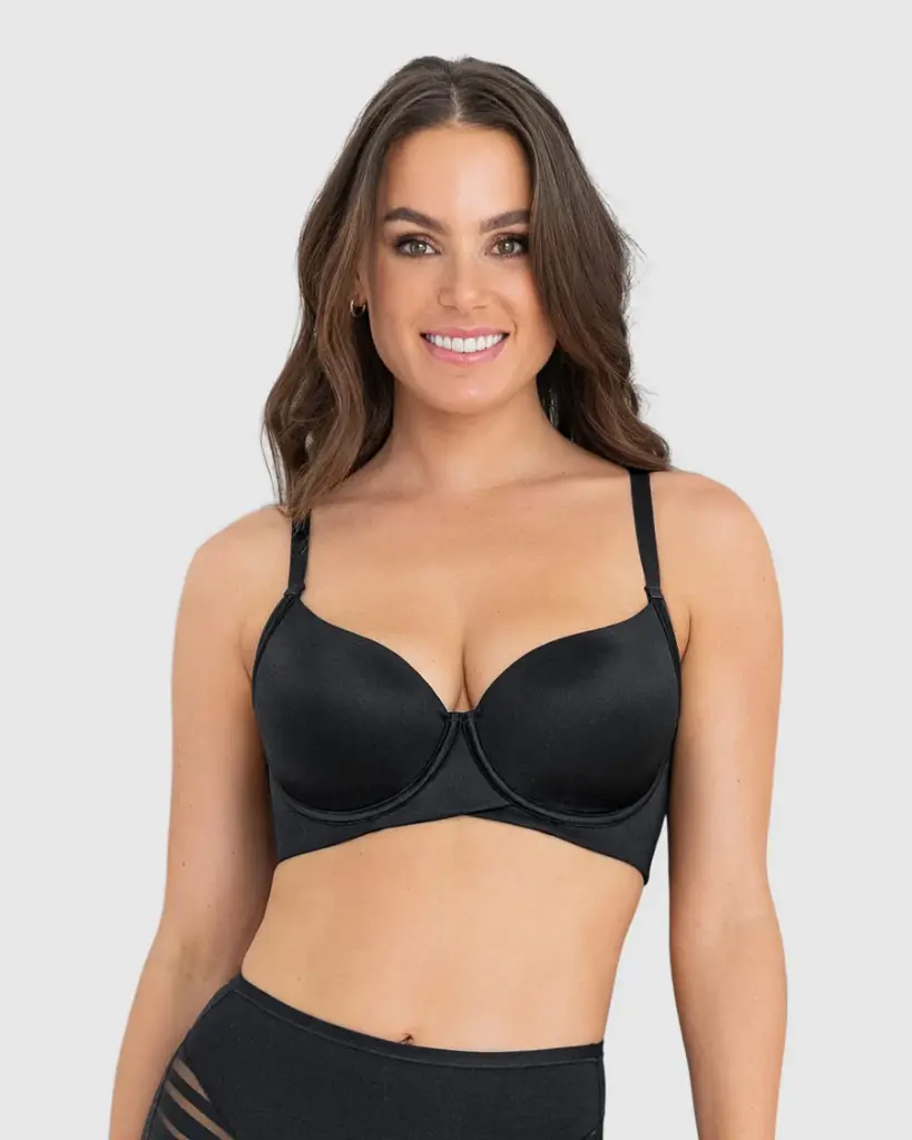 Brasier de buen cubrimiento en escote y espalda Maxi Support Bra