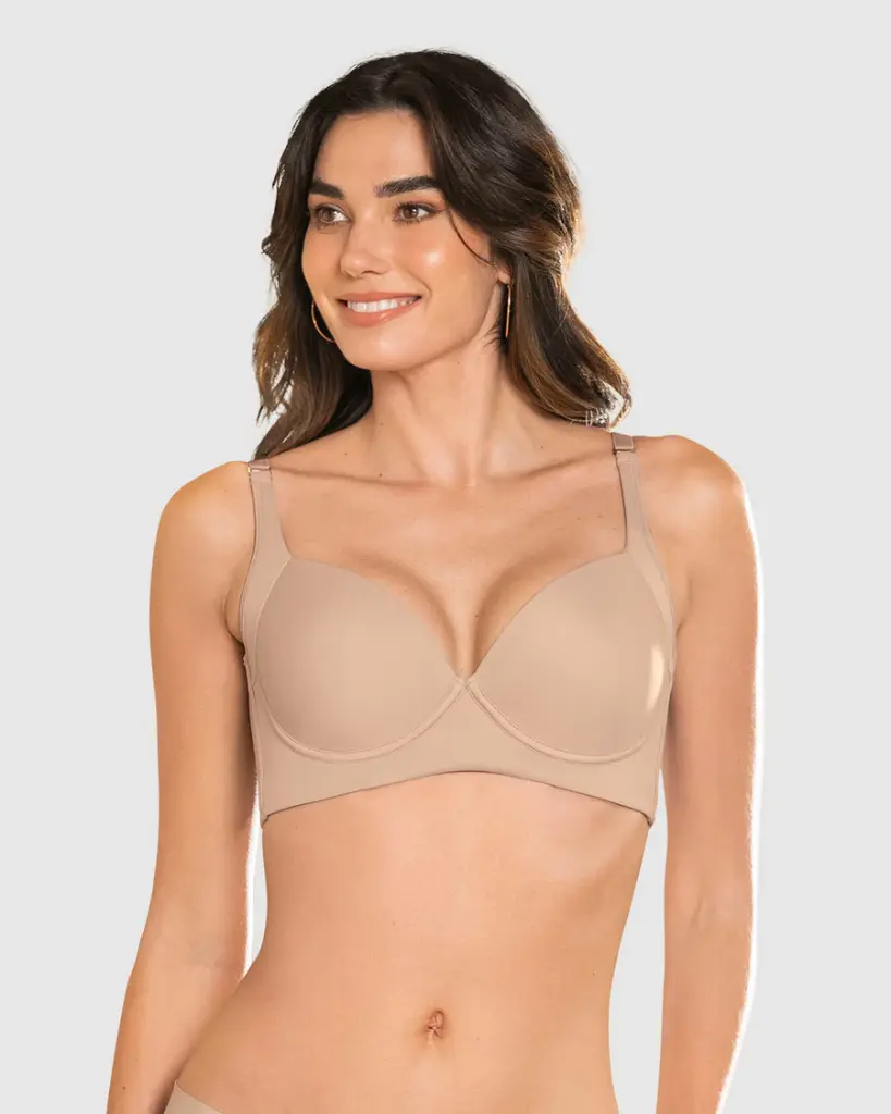 Brasier de cubrimiento alto en sisa y espalda Cover Bra